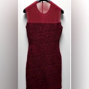 Alexander Wang silk burgundy sleeveless dress size S